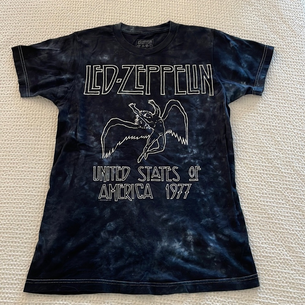 Led Zeppelin Woman’s Tie dye Tee Sz Small